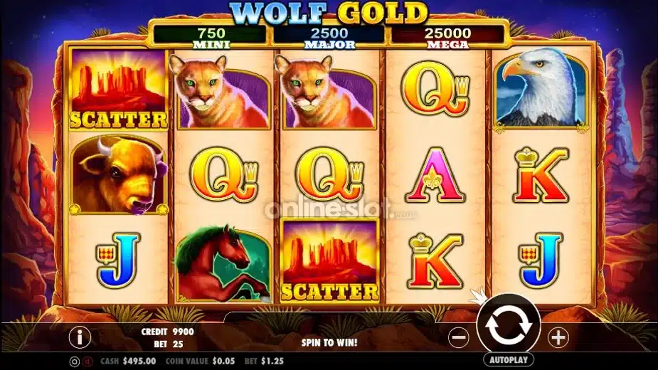 ลองเล่นสล็อตฟรี wolf gold