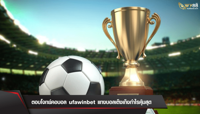 ตอบโจทย์คอบอลยุคใหม่ต้องลอง ufawinbet แทงบอลเต็งเก็งกำไรคุ้มสุด