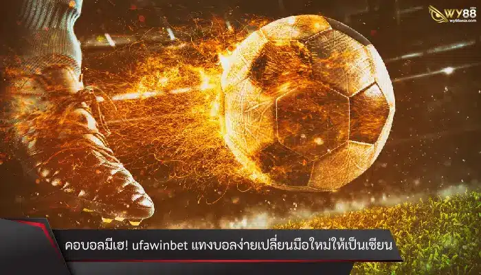 คอบอลมีเฮ! ufawinbet แทงบอลง่ายเปลี่ยนมือใหม่ให้เป็นเซียน