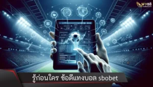 รู้ก่อนใคร ข้อดี แทงบอล sbobet เปิดใจสู่โลกแห่งการเดิมพัน